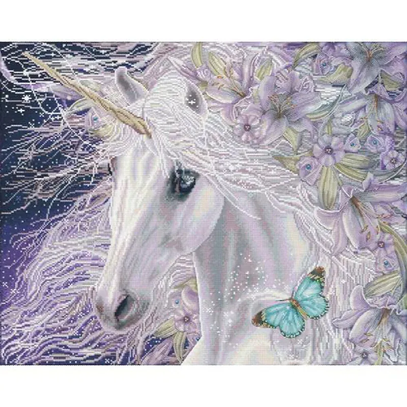 Kit broderie diamant LiliCorne, 67 x 84 cm