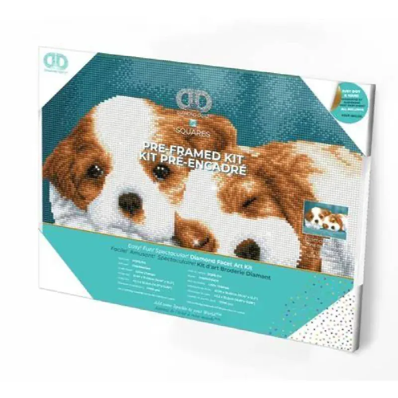 Kit broderie diamant Little Champs pré-encadré, 31 x 41 cm