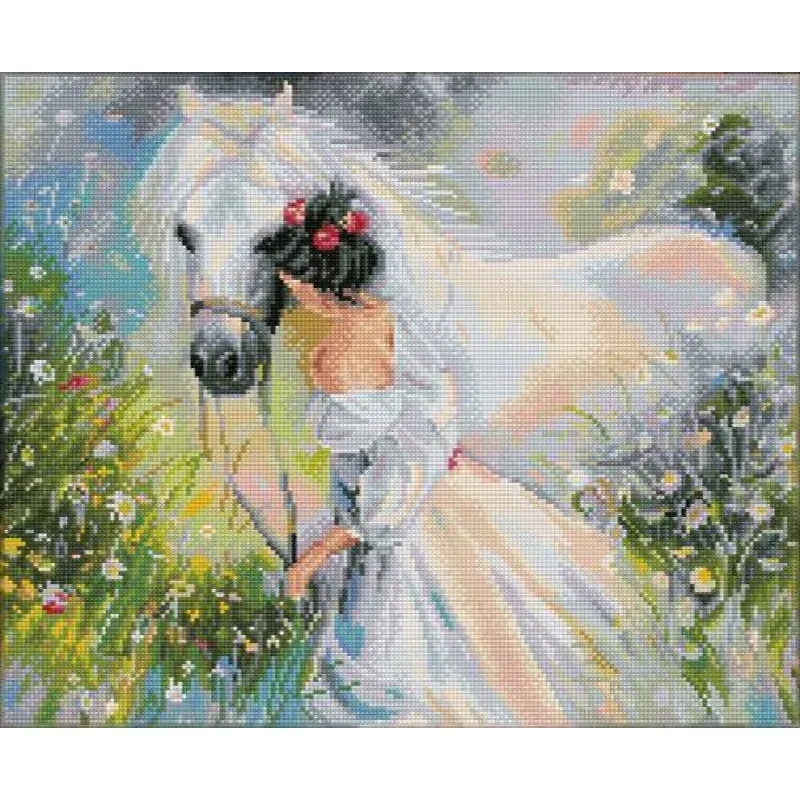 Kit broderie diamant paysage Field of Dreams, 31 x 41 cm