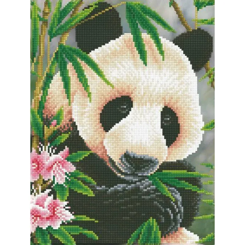 Kit broderie diamant prince des pandas, 30 x 40 cm