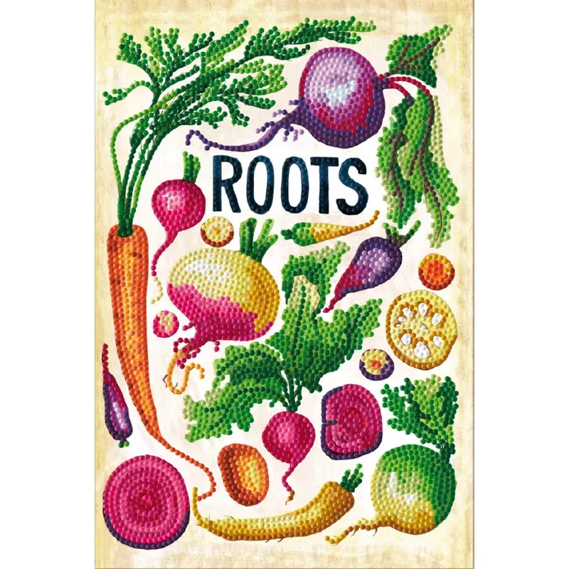 Kit broderie diamant Roots à accrocher, 38 x 20 cm