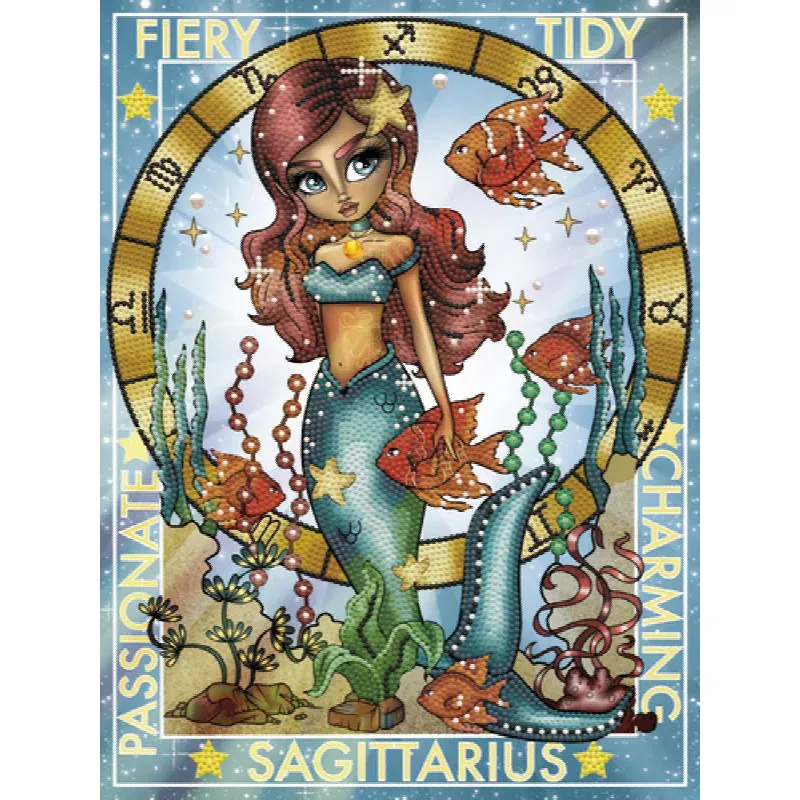 Kit broderie diamant Sagittaire, 40 x 30 cm