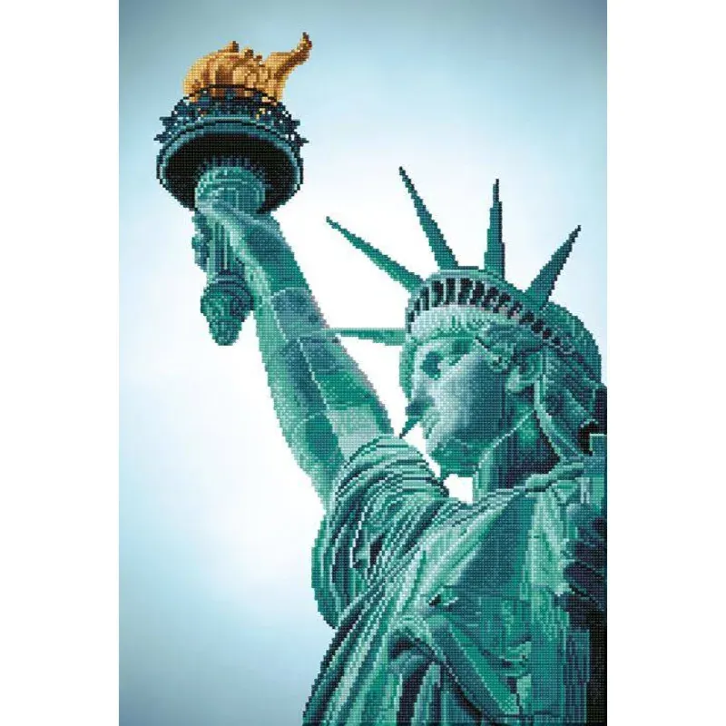 Kit broderie diamant Statue de la Liberté, 71 x 47 cm