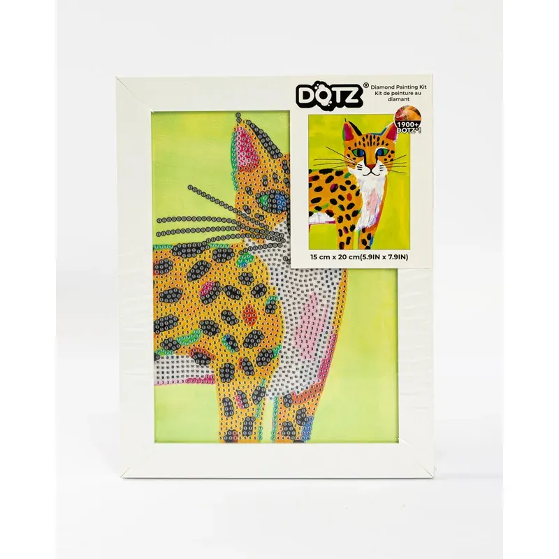 Kit broderie diamant tigre sur cadre, 23,1 x 18,1 cm