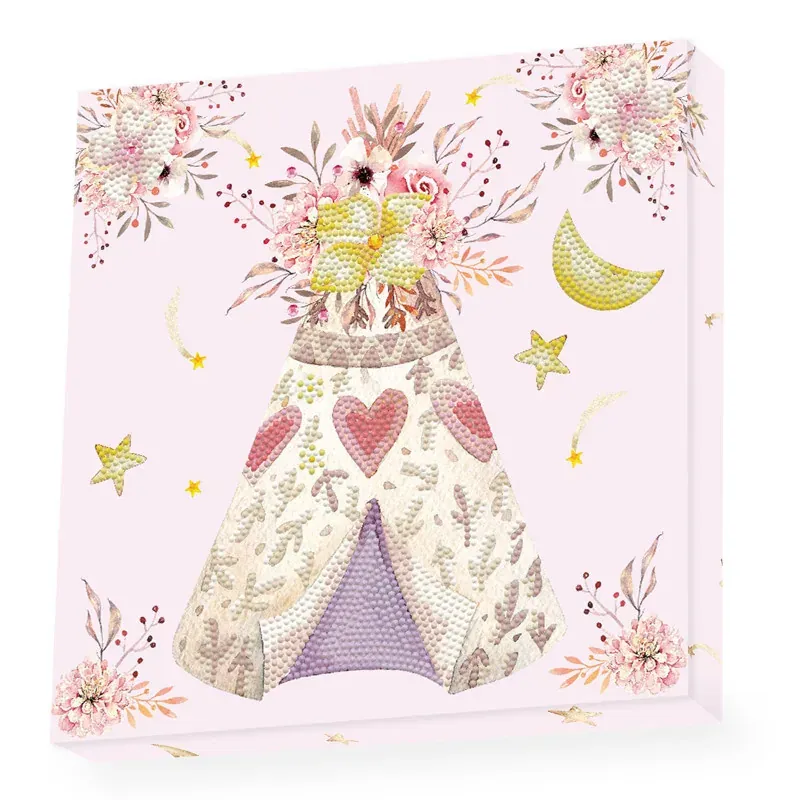Kit broderie diamant tipi de rêve à accrocher