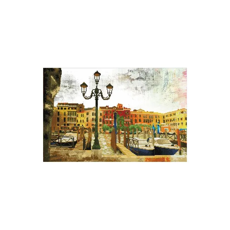 Kit broderie diamant Waiting for Passengers, 47 x 72 cm