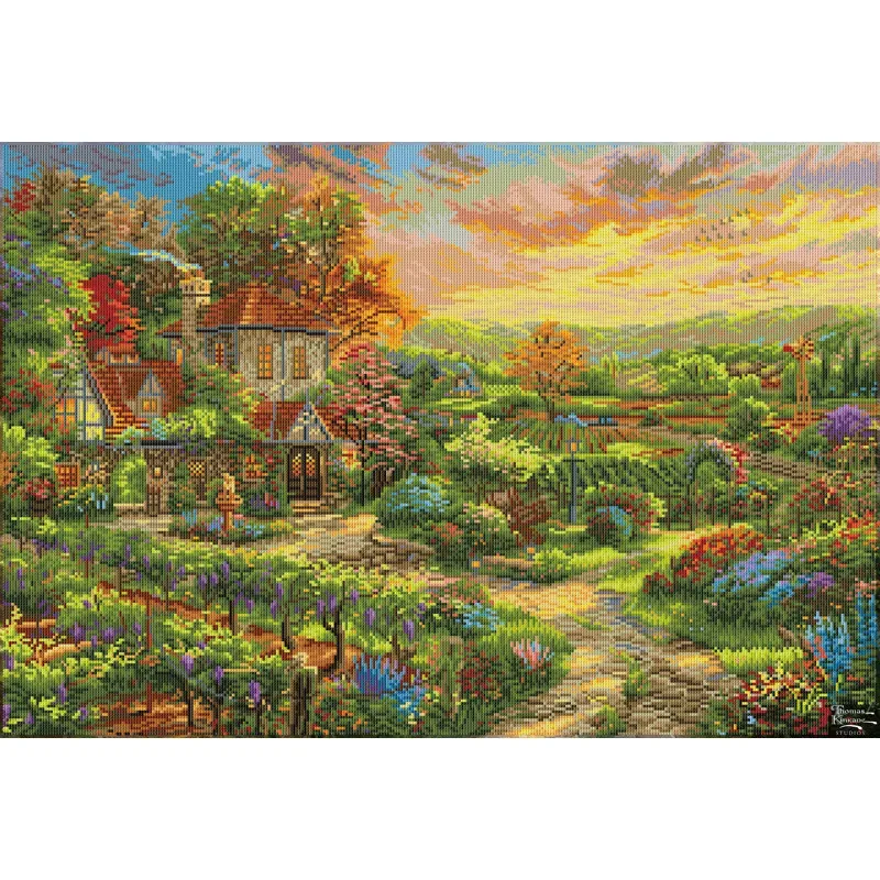 Kit broderie diamant Wine Country Living, 61 x 90 cm