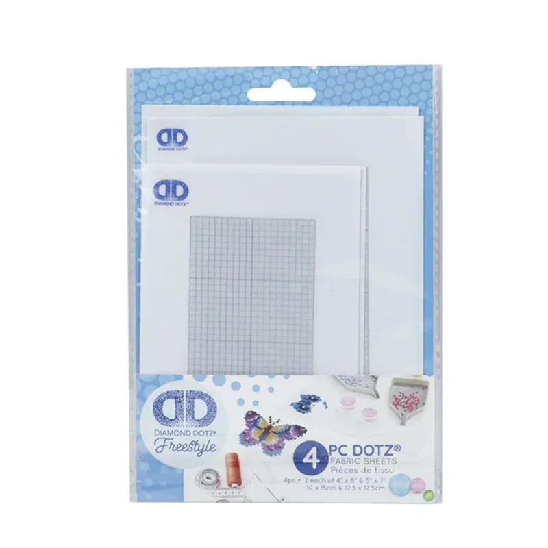 Pack de 4 toiles adhésives à cercles imprimés
