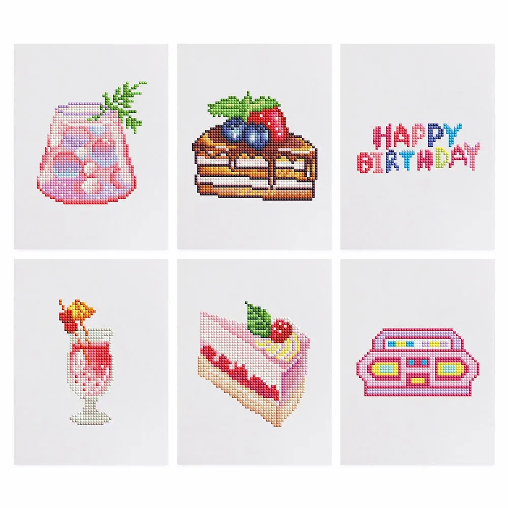 Broderie diamant (6 pièces) - Délices d'Anniversaire