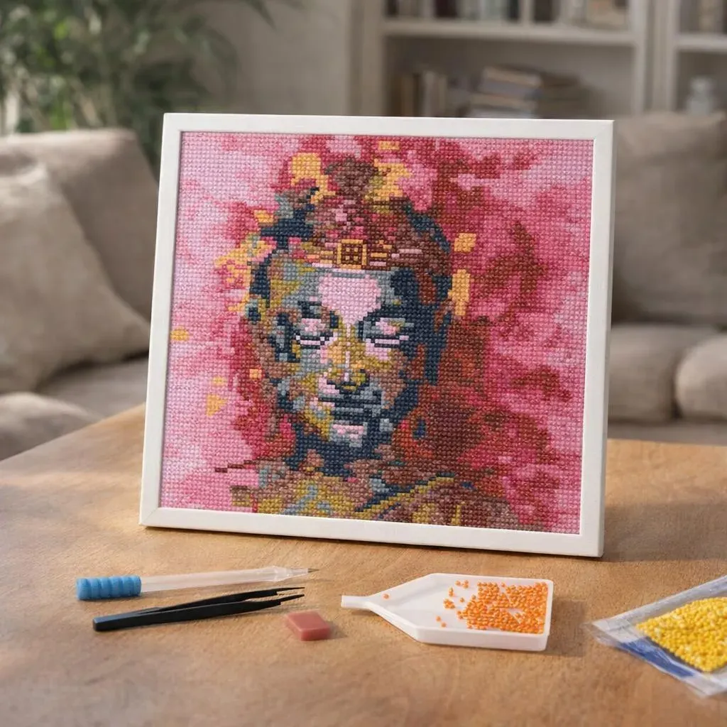 Broderie diamant Bouddha précieux (modèle 2)