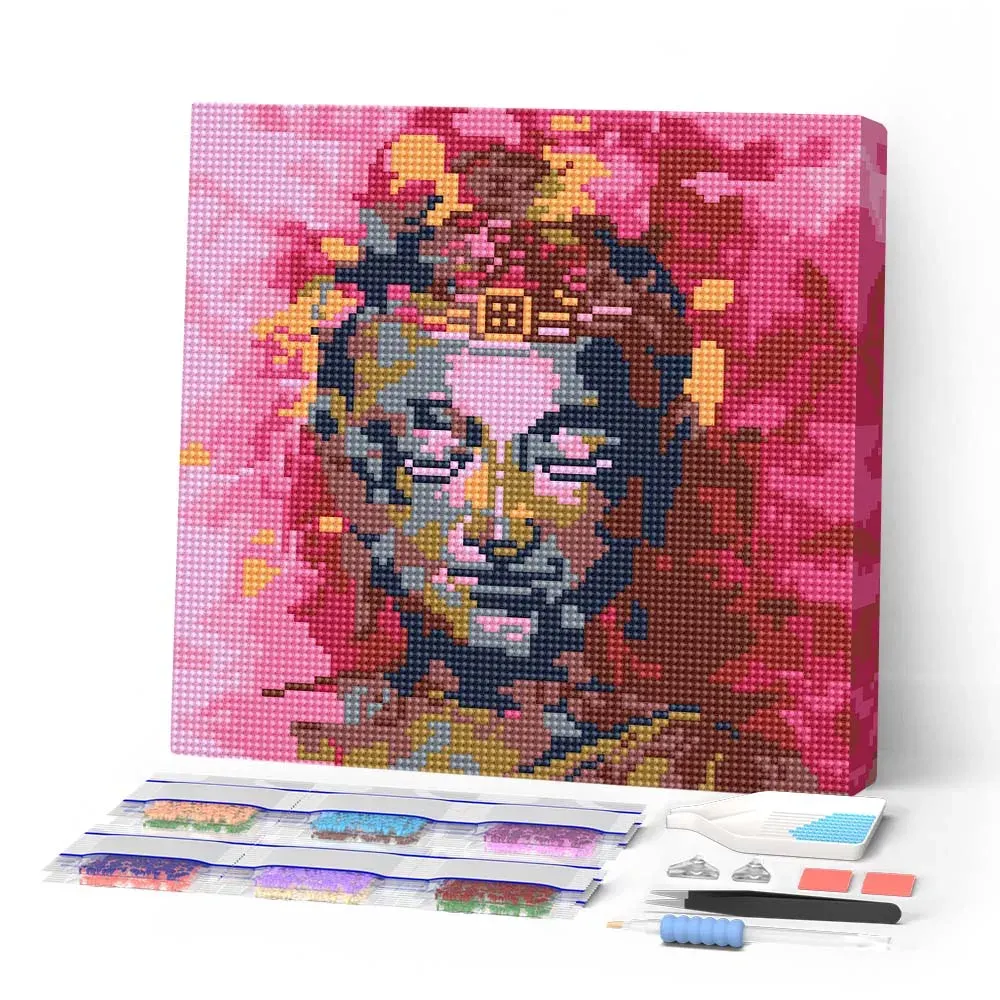 Broderie diamant Bouddha précieux - Mini format 25x25 cm