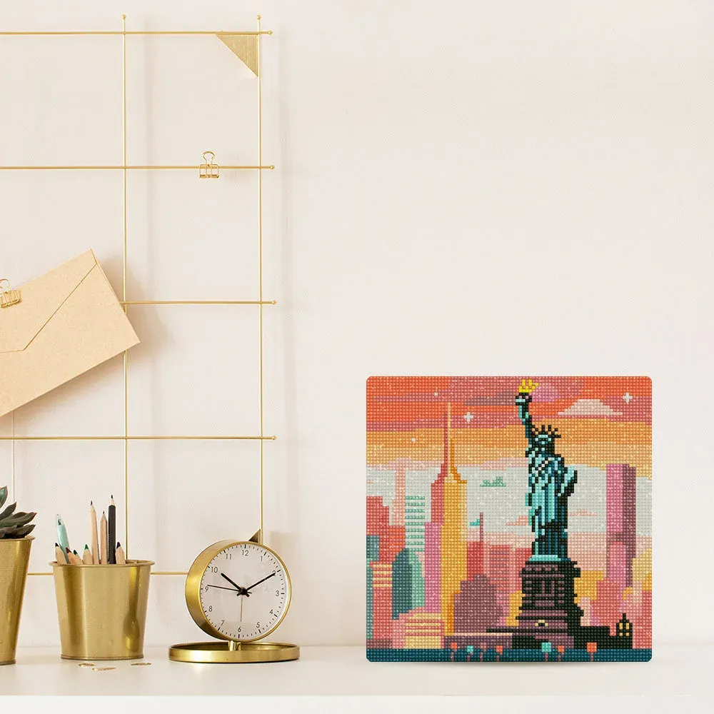 Broderie diamant Ciel Lumineux de New York