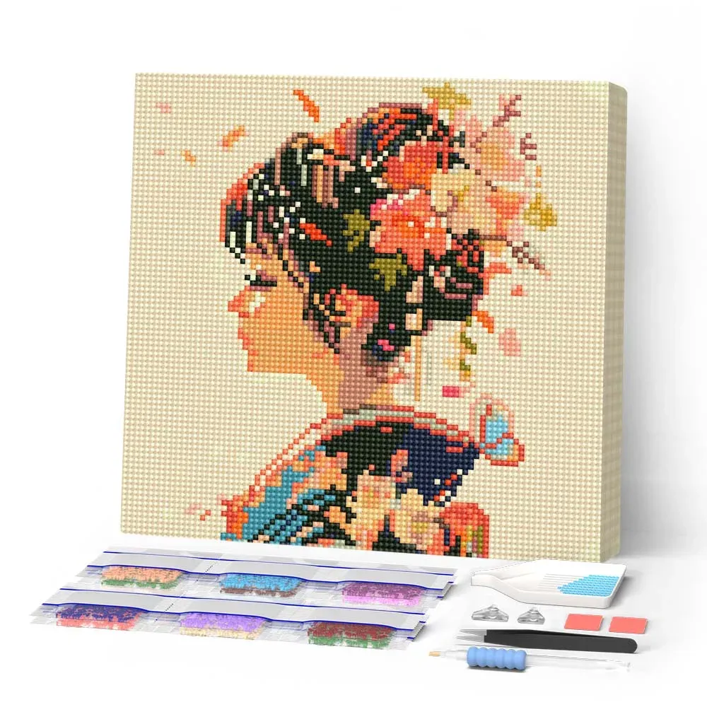 Broderie diamant L’Amour à la Japonaise