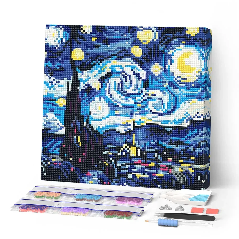 Broderie diamant Nuit Étoilée Vibrante