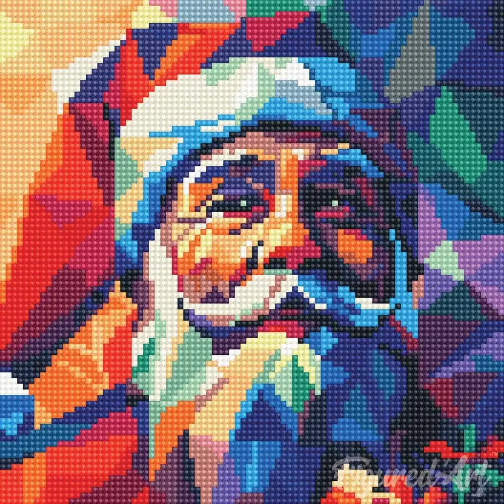 Broderie diamant Père Noël Polygone