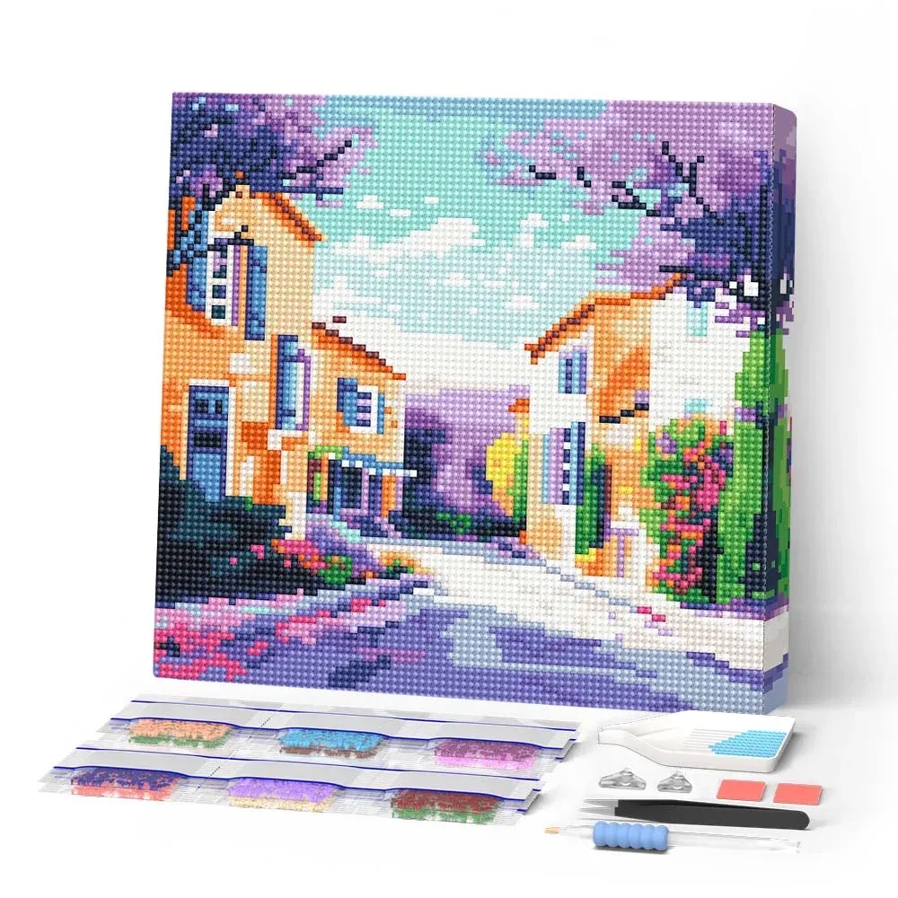 Broderie diamant Printemps en Provence