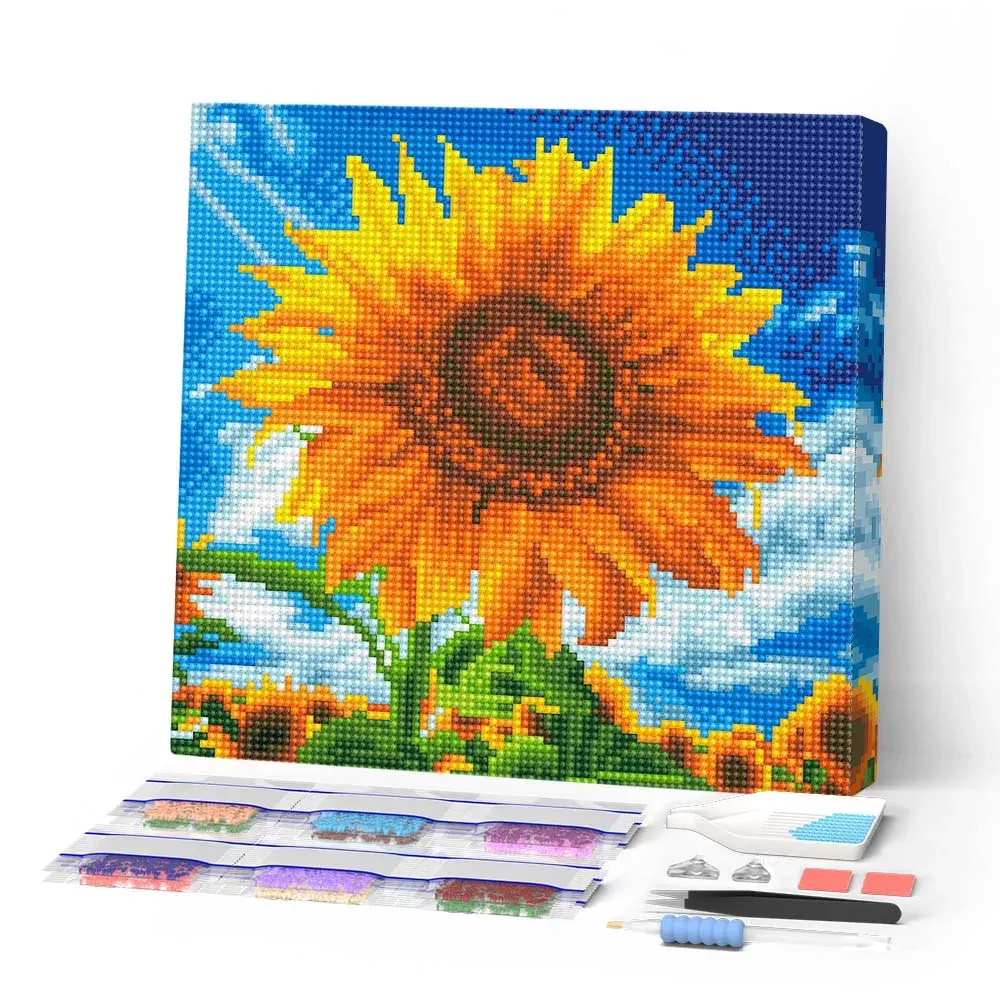 Broderie diamant Tournesol Éclatant au Soleil