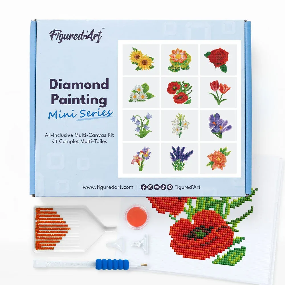 Broderie diamant Fleurs