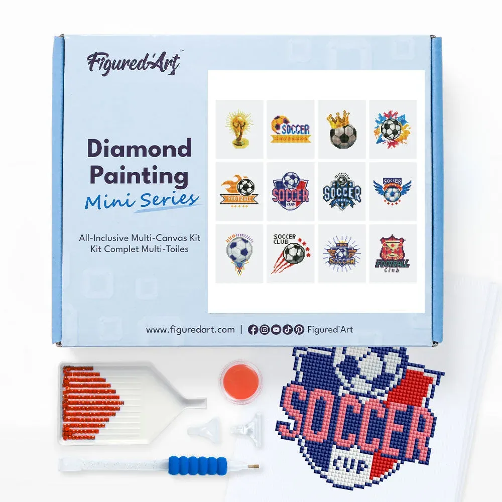 Broderie diamant Football