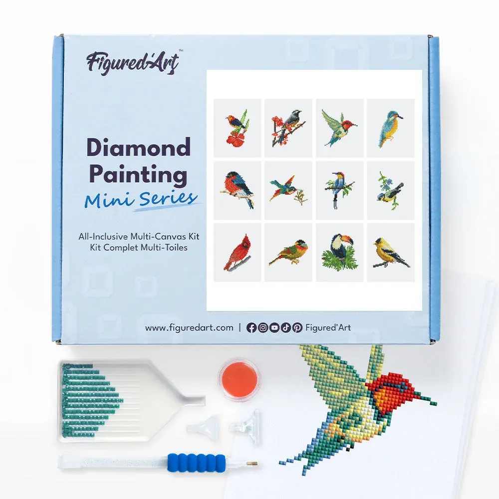 Broderie diamant Oiseaux