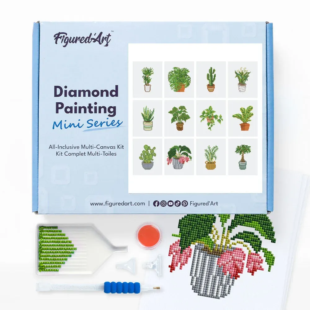 Broderie diamant Plantes