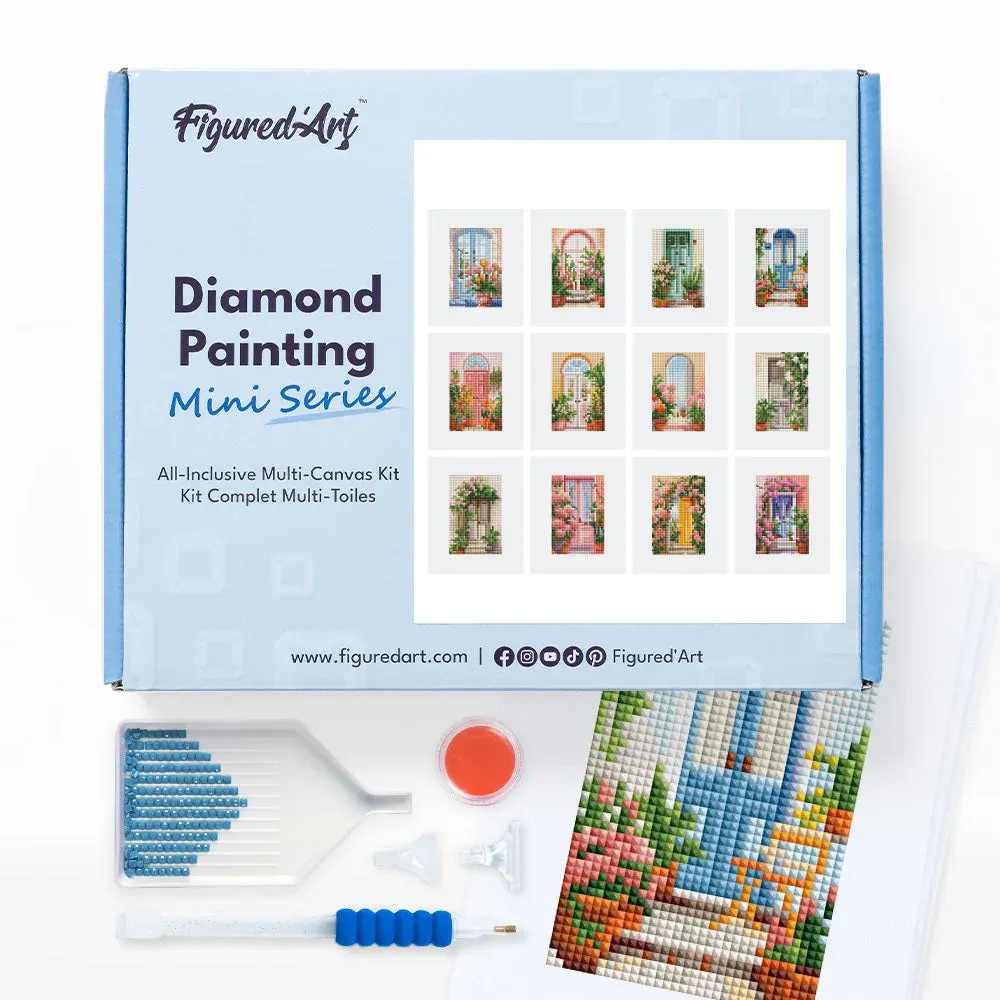 Broderie diamant Portes