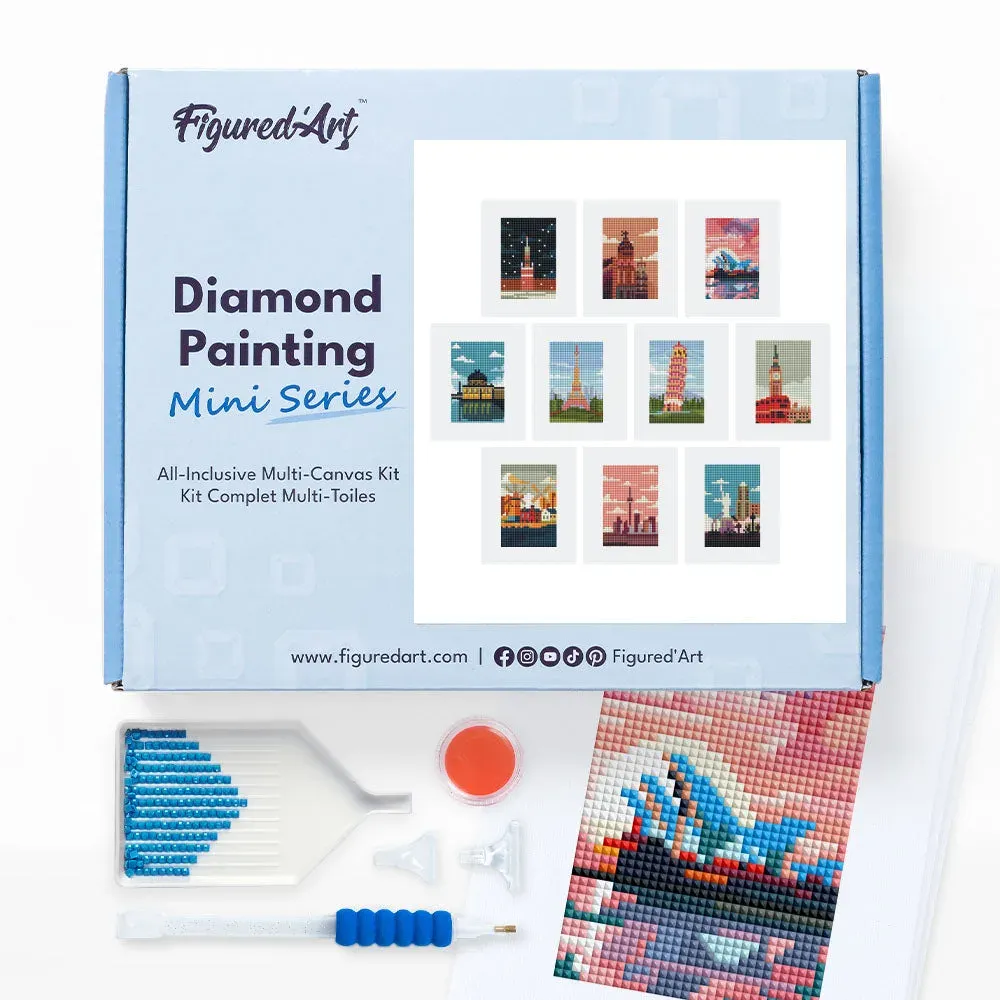 Broderie diamant Villes du Monde