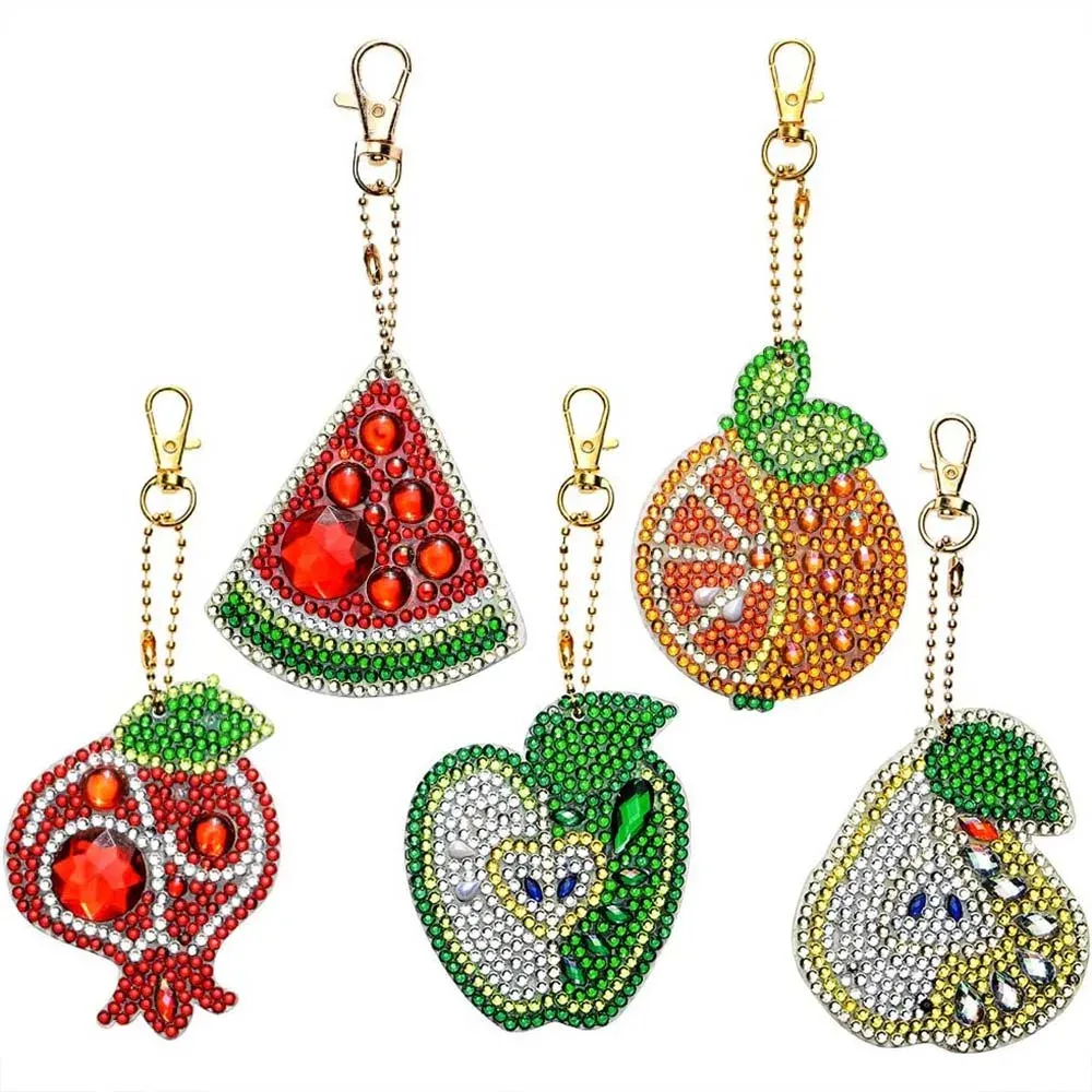 Pendentifs Diamond Painting Fruits - Ensemble de 5 pièces à broder
