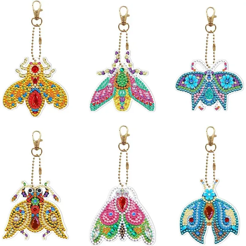 Pendentif Diamond Painting 5D - Collection Insectes Éclatants