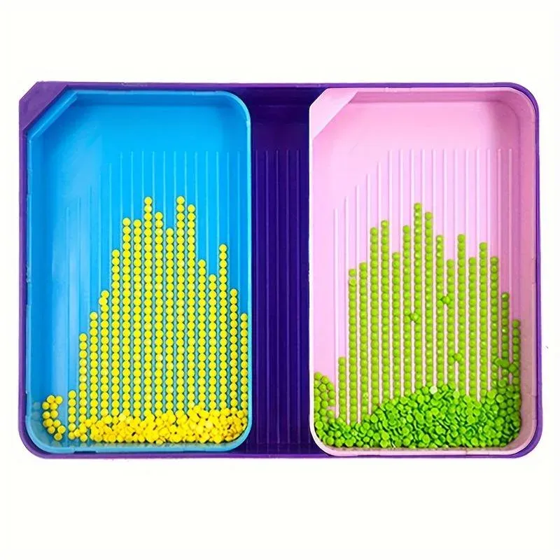 Plateau multifonctionnel 3 pièces pour diamond painting