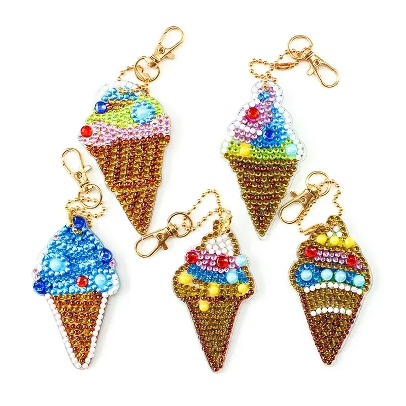Porte-clés Glace - Décoration diamant à personnaliser