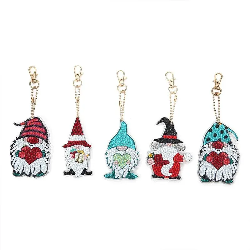 Porte-clés Nains - Ensemble de 2 pendentifs diamond painting