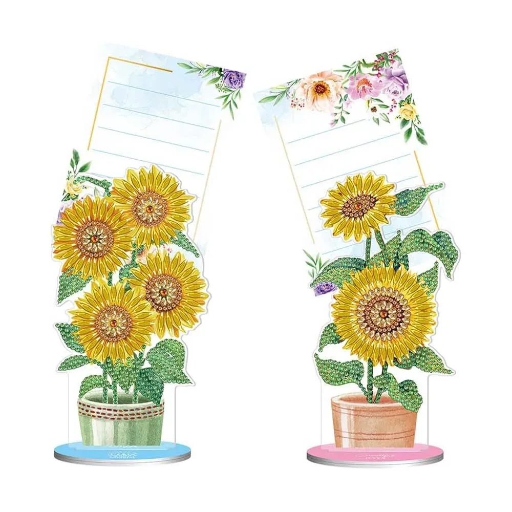 Porte-Note Diamond Painting Tournesols - Support élégant pour vos notes