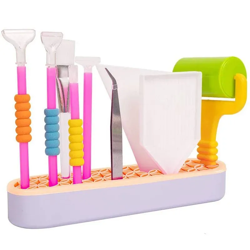 Porte-outils 7 couleurs pour organiser vos accessoires de diamond painting