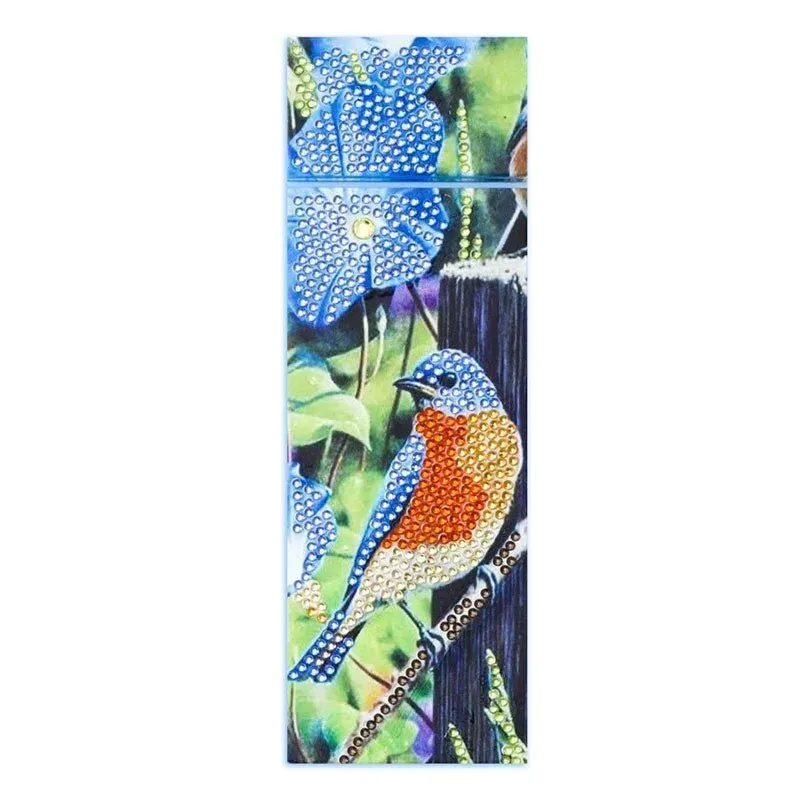 Porte-stylo broderie diamant - Oiseau élégant en kit d'accessoire