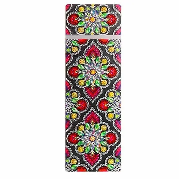 Porte-stylo broderie diamant - Boîte à crayons élégante
