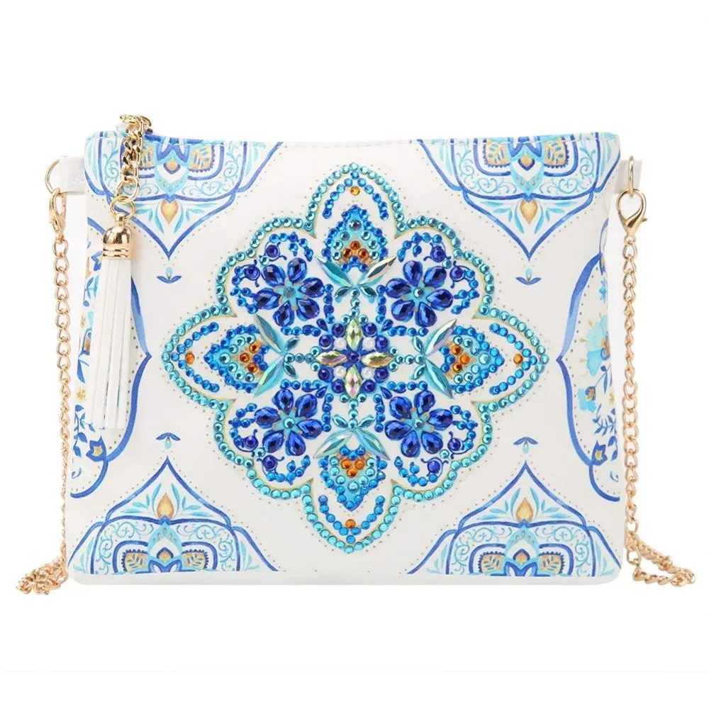 Sac à main Diamond Painting - Motif Marocain Azur élégant
