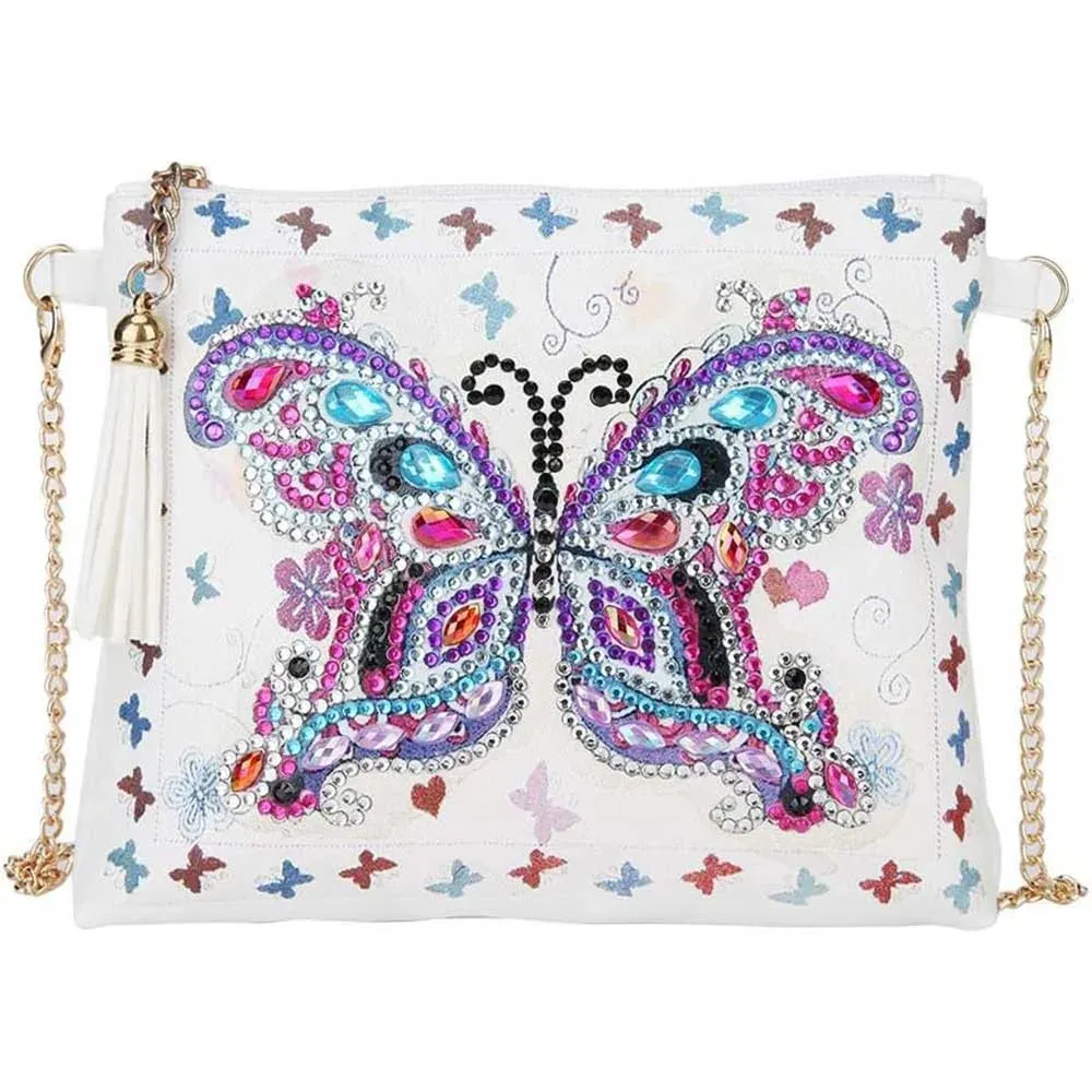 Sac Diamond Painting Papillon - pochette à poignet pratique