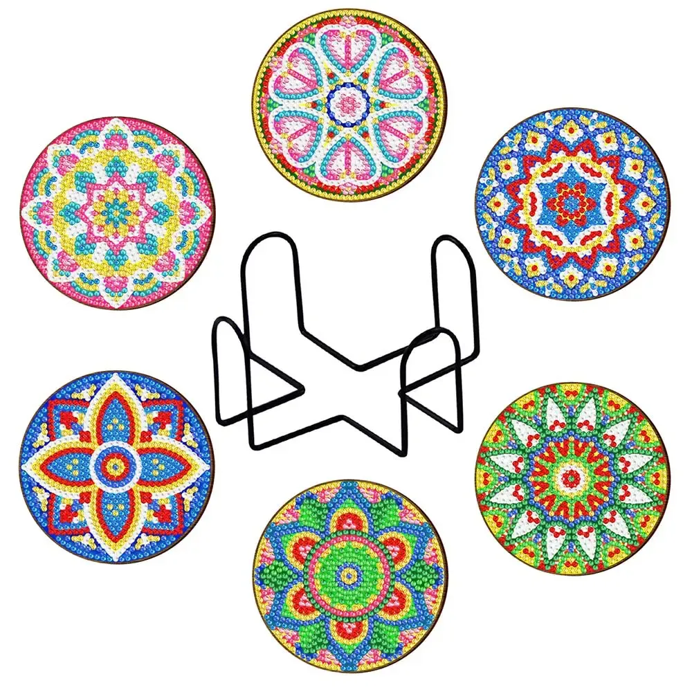Sous-verre Diamond Painting Mandala - Décoration élégante pour votre table