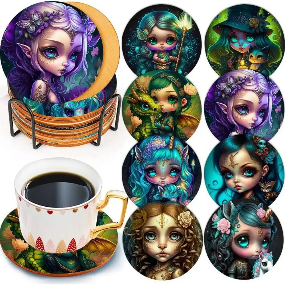 Sous-Verre Diamond Painting 5D Elfes