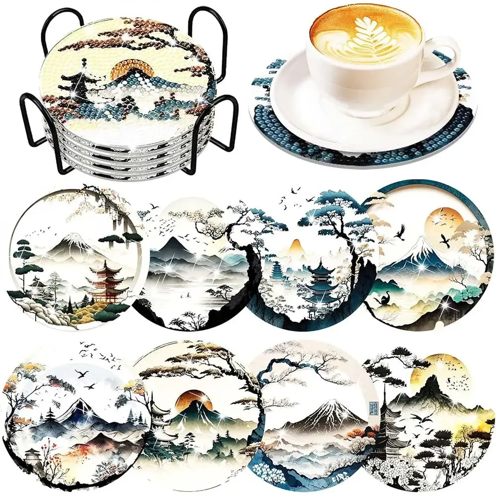 Sous-Verre Diamond Painting Paysage 10x10 cm - Décoration 5D