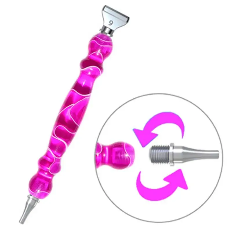 Stylo pour diamond painting Vagues Violet - Précision et fluidité
