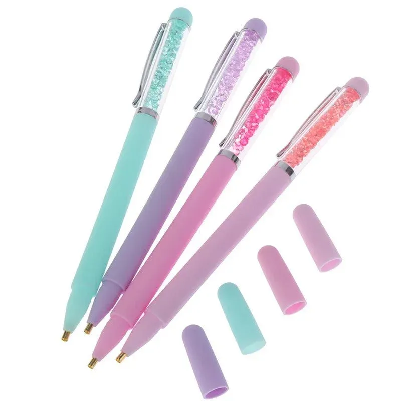 Stylo silicone 4 couleurs pour diamond painting