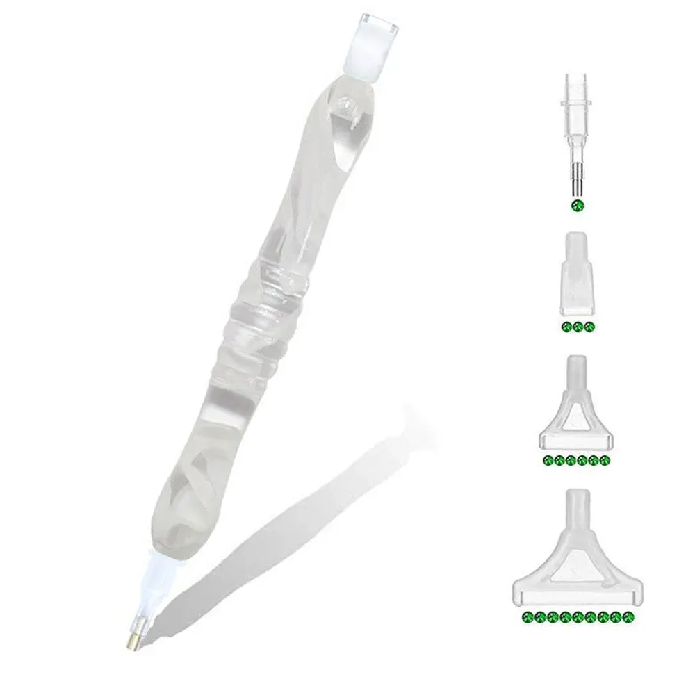 Stylo Premium Diamond Painting Blanc - Accessoire pour broderie diamant