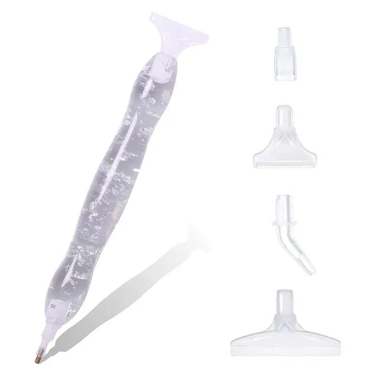 Stylo Premium Diamond Painting Ergonomique - Feuille Argent