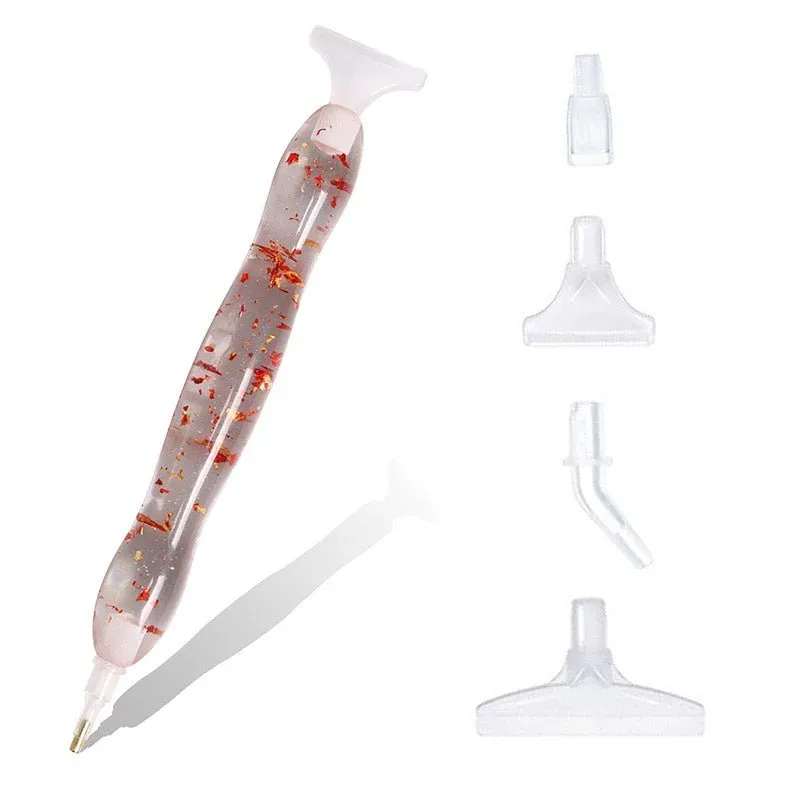 Stylo Premium Diamond Painting Ergonomique Feuille Dorée - Accessoire