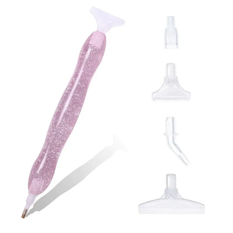 Stylo Premium Diamond Painting Ergonomique - Paillettes Rose