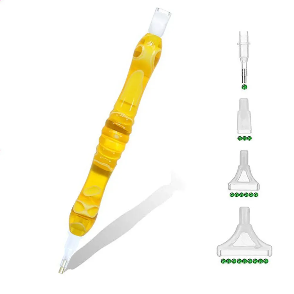 Stylo Premium Diamond Painting Jaune - Accessoire pratique