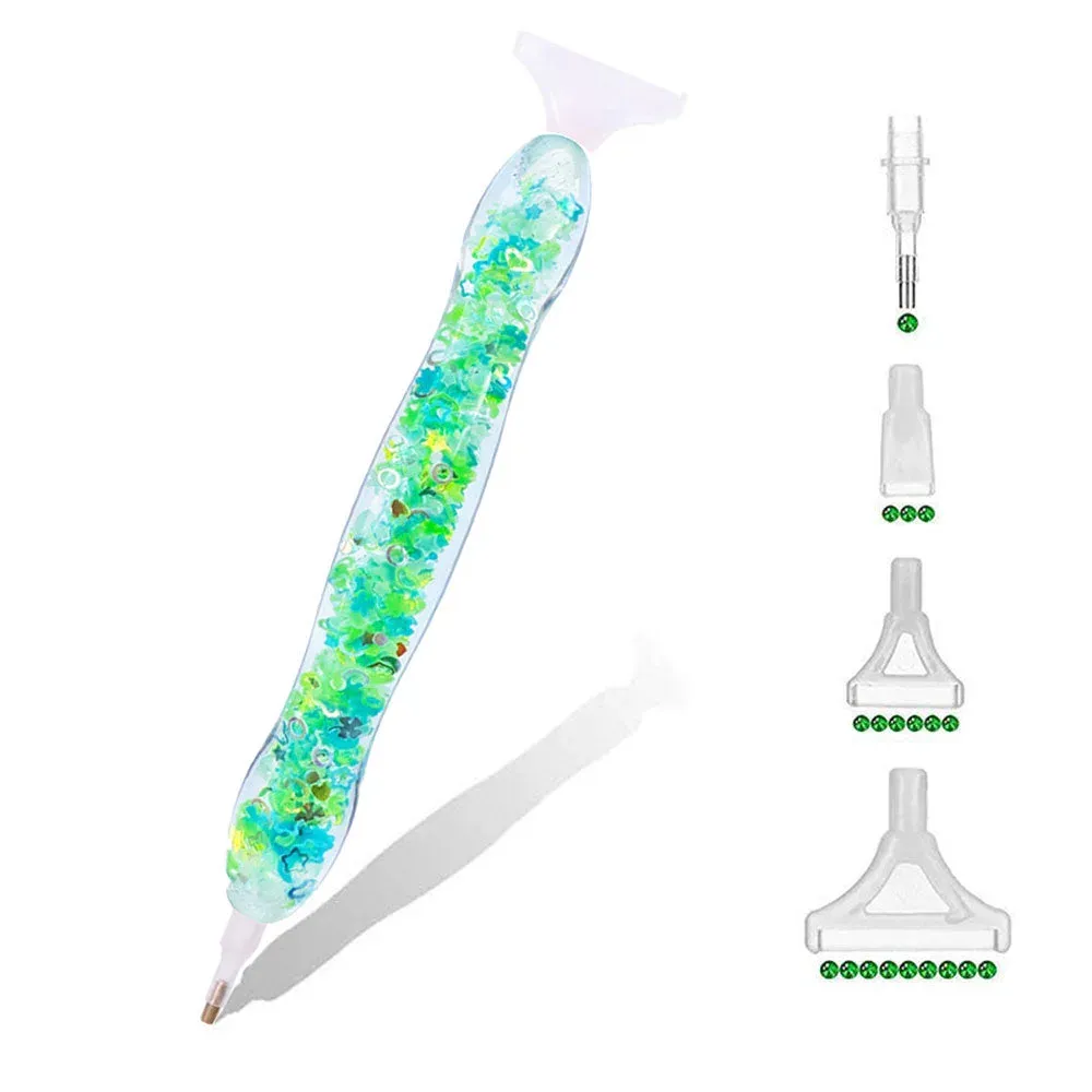 Stylo Premium Diamond Painting Lumière Vert - Accessoire créatif