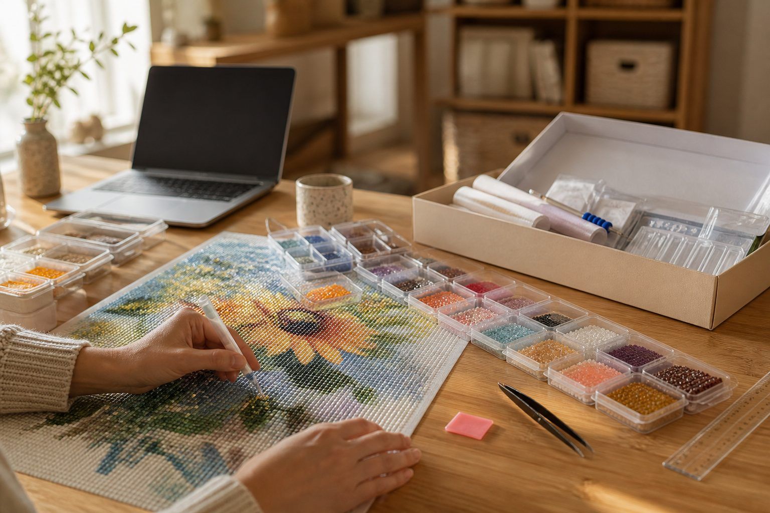 Broderies diamant : choisir un kit fiable et une boutique adaptée